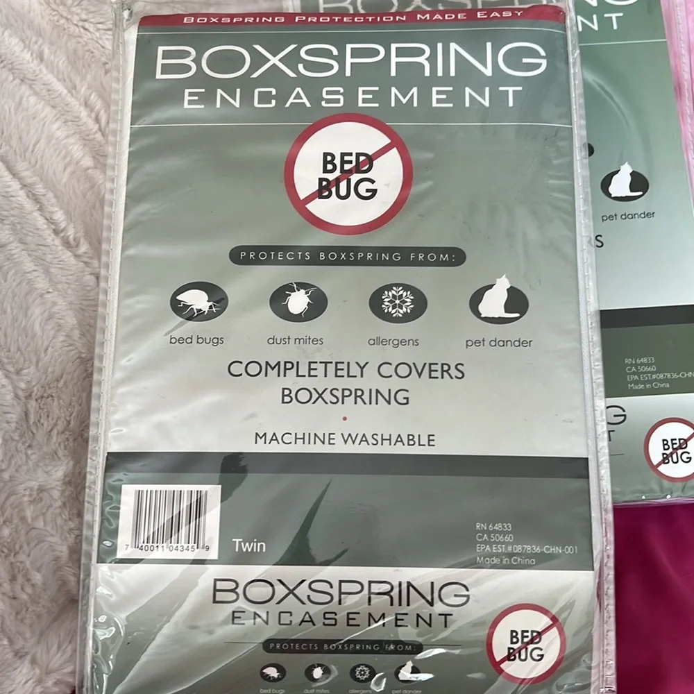 NWT Boxspring Encasement Size Full Completely Covers Boxspring also in Twin